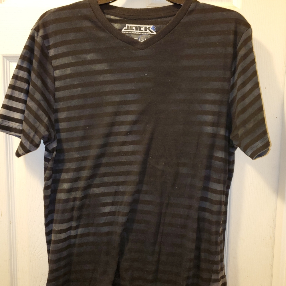 Striped V Neck